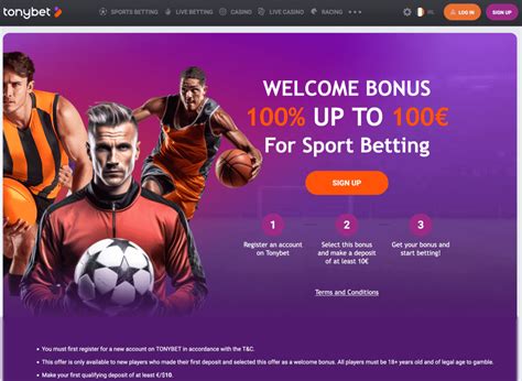 tonybet sports|tonybet new customer offer.